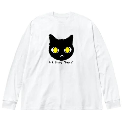 黒猫のあーくん ビッグシルエットロングスリーブTシャツ