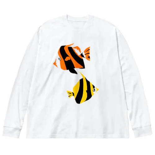 熱帯魚 ビッグシルエットロングスリーブTシャツ