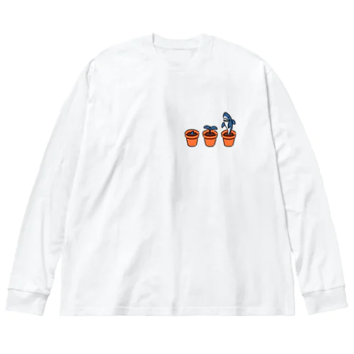 サメの育て方 ひかえめ Big Long Sleeve T-Shirt