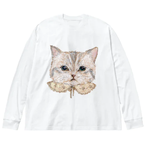 おめかしねこ ビッグシルエットロングスリーブTシャツ