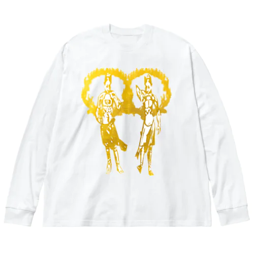 コンコンコン金剛力士像 （金） Big Long Sleeve T-Shirt