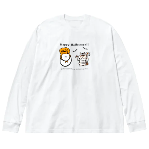 ハロウィンたまごと強がリス Big Long Sleeve T-Shirt