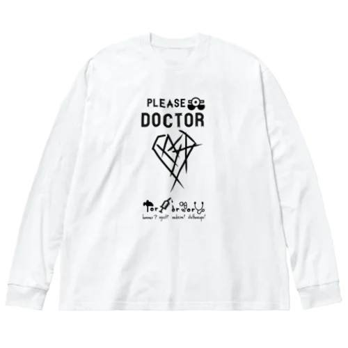 please doctor ビッグシルエットロングスリーブTシャツ