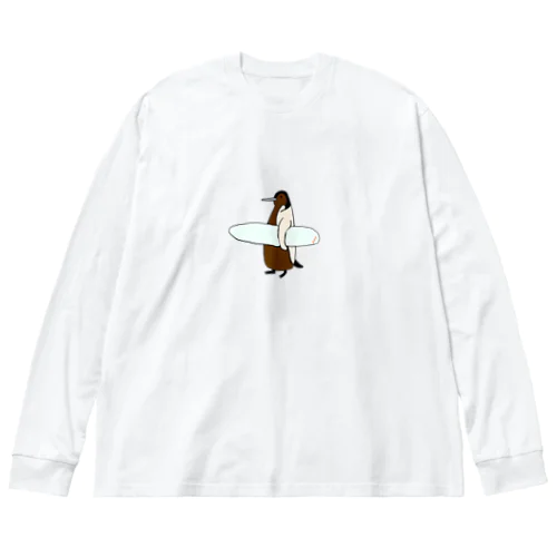 サーフstyle　ペンギン ビッグシルエットロングスリーブTシャツ