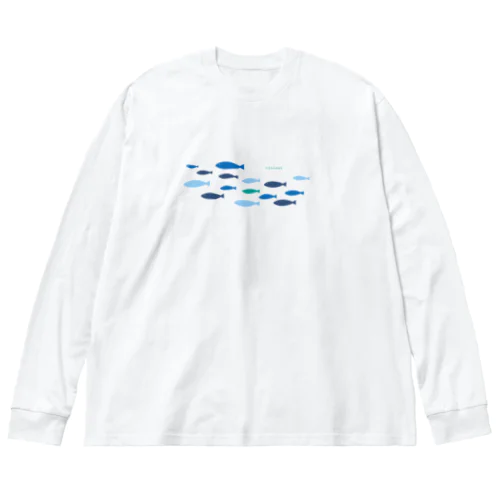 魚群 ビッグシルエットロングスリーブTシャツ