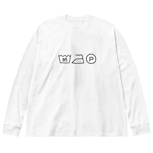 洗濯表示 Big Long Sleeve T-Shirt