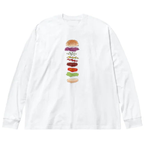 ハンバーガー Big Long Sleeve T-Shirt