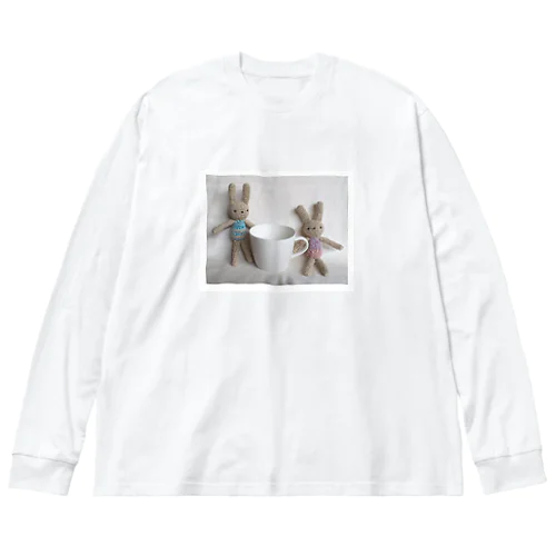 編みうさ Friends Big Long Sleeve T-Shirt