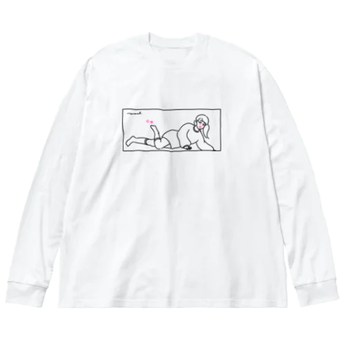 爪先に色気 ビッグシルエットロングスリーブTシャツ