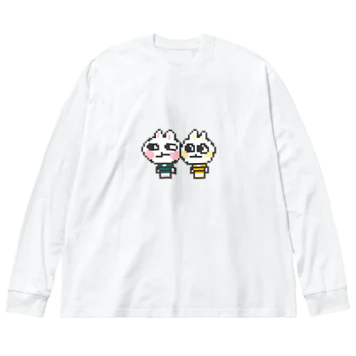 あったかねこねこドット ビッグシルエットロングスリーブTシャツ