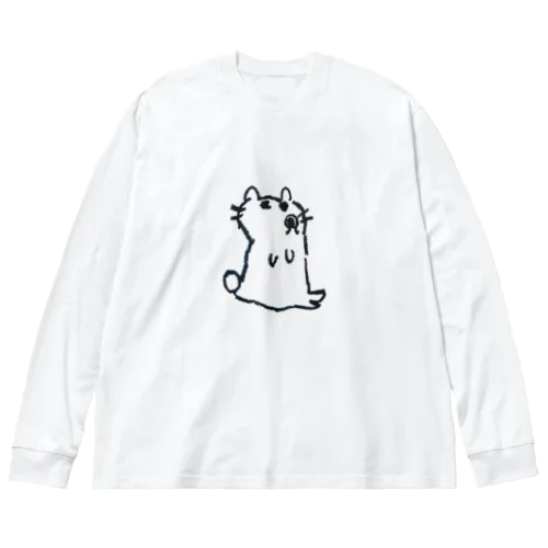 たぬき ビッグシルエットロングスリーブTシャツ