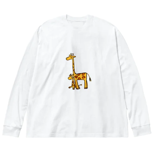 きりんの親子 Big Long Sleeve T-Shirt