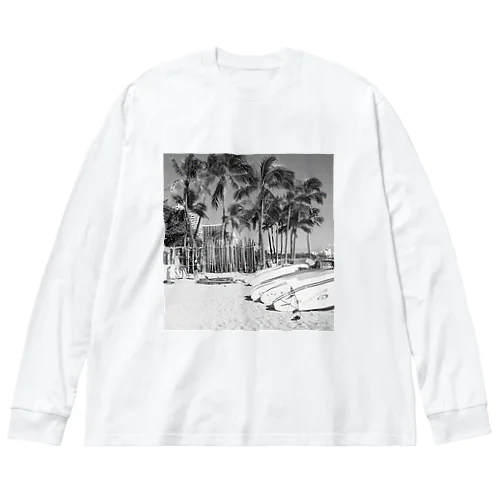 HAWAIIのビーチ Big Long Sleeve T-Shirt