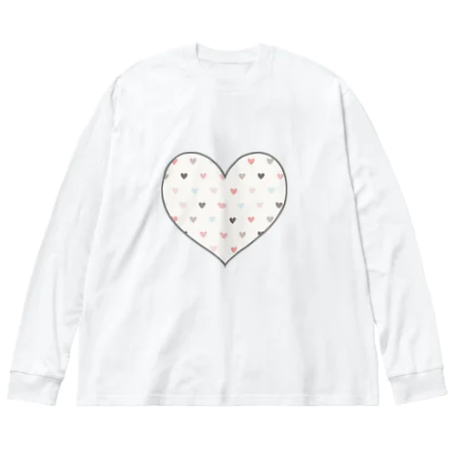 Heart In Heart Big Long Sleeve T-Shirt