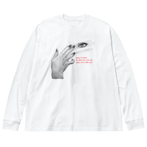 実像と虚像 Big Long Sleeve T-Shirt