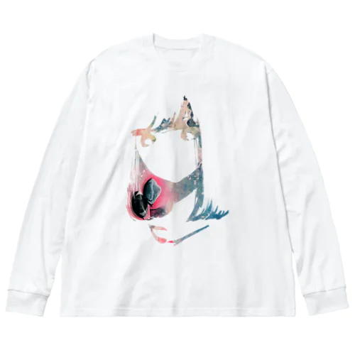 女の子02 ビッグシルエットロングスリーブTシャツ