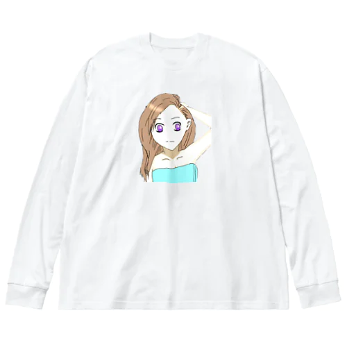 かきあげ姉さん ビッグシルエットロングスリーブTシャツ