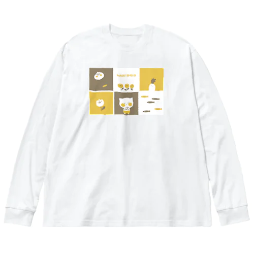 ナデテネコ ビッグシルエットロングスリーブTシャツ Big Long Sleeve T-Shirt