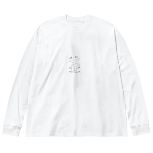 ごきげんなカエルくん ビッグシルエットロングスリーブTシャツ