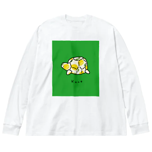 カメレモン柄 ビッグシルエットロングスリーブTシャツ