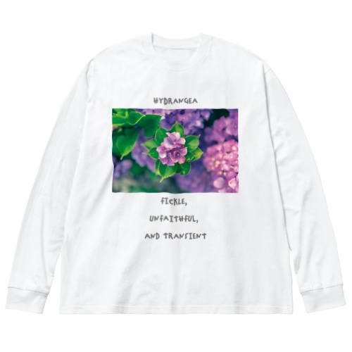 hydrangea Big Long Sleeve T-Shirt