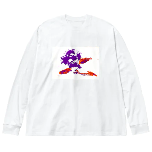 花紫 Big Long Sleeve T-Shirt