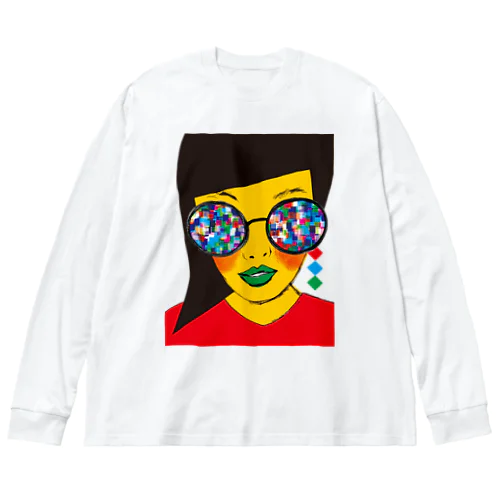 サングラスガール Big Long Sleeve T-Shirt