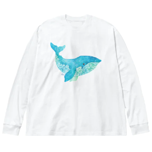 くじら2 Big Long Sleeve T-Shirt