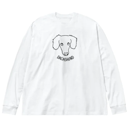 ダックス線画 Big Long Sleeve T-Shirt