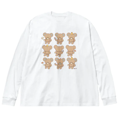 くまのぬいぐるみいっぱいロンT Big Long Sleeve T-Shirt