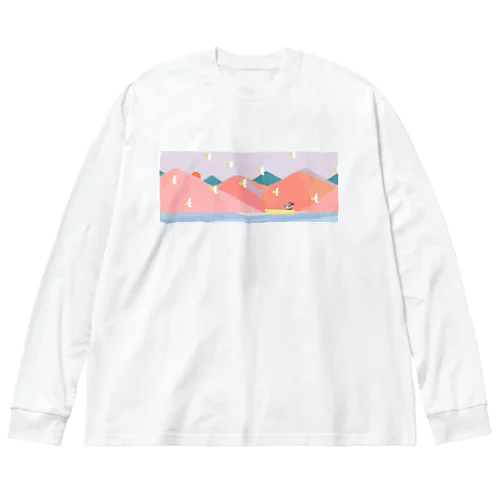 運河 ビッグシルエットロングスリーブTシャツ