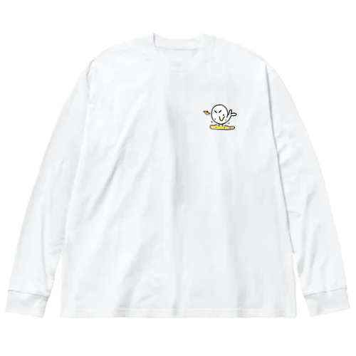 火を吹くエビチリのエビチ ビッグシルエットロングスリーブTシャツ