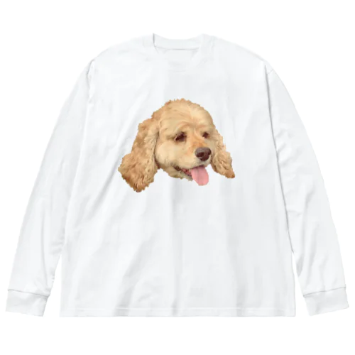 愛犬モコさん Big Long Sleeve T-Shirt