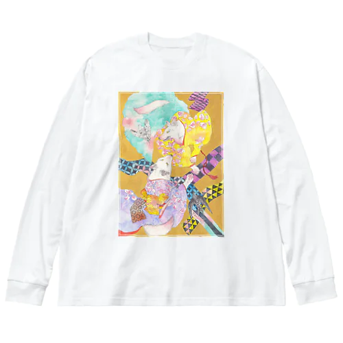 春を寿ぐ Big Long Sleeve T-Shirt