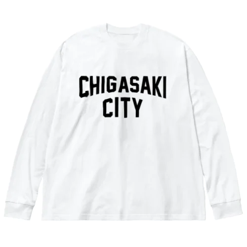 茅ヶ崎市 CHIGASAKI CITY 루즈핏 롱 슬리브 티셔츠