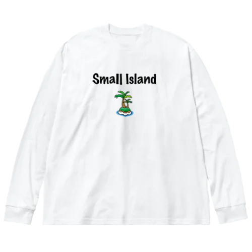 【苗字直訳Tシャツ】小島 Small Island ビッグシルエットロングスリーブTシャツ