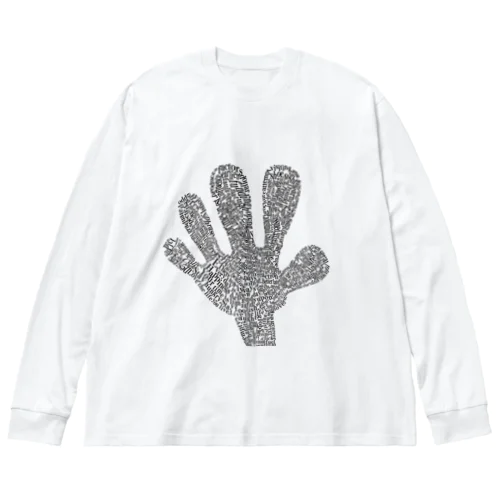 Big Hand Long T White Big Long Sleeve T-Shirt