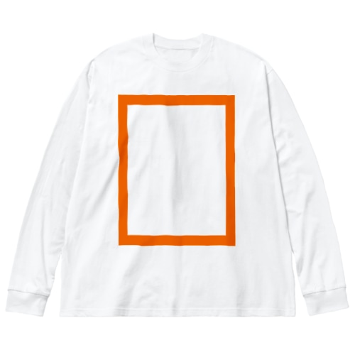 orange/□ Big Long Sleeve T-Shirt