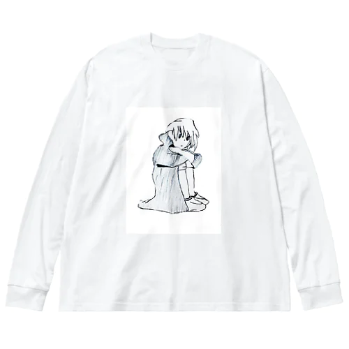 ぽつんくん Big Long Sleeve T-Shirt