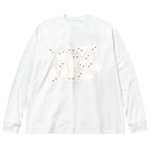 猫まみれ Big Long Sleeve T-Shirt