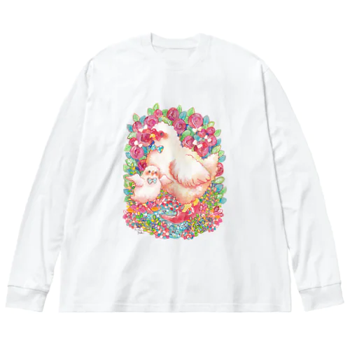 ニワトリの親子 Big Long Sleeve T-Shirt