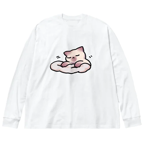 もみねこさん ビッグシルエットロングスリーブTシャツ