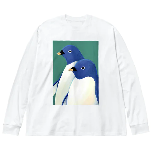 ペンギン肖像画 Big Long Sleeve T-Shirt