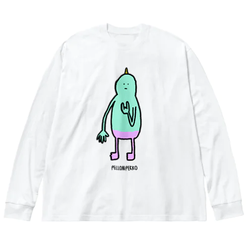 メロイックサインモンスター Big Long Sleeve T-Shirt