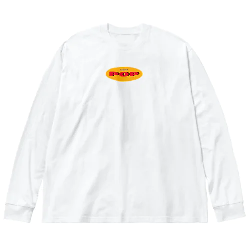  SIMPLE POP ロゴ ビッグシルエットロングスリーブTシャツ