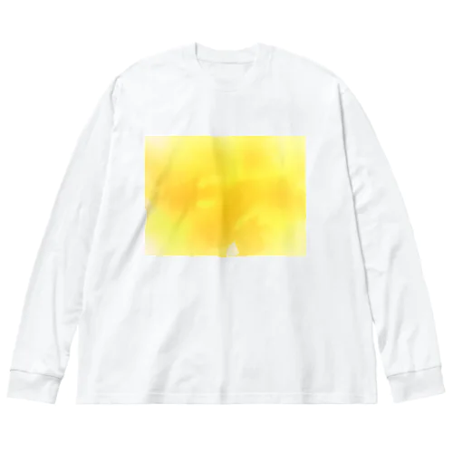 Autumn Yellow　水彩 ビッグシルエットロングスリーブTシャツ