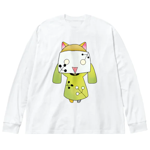 楽ちゃん　緑ver ビッグシルエットロングスリーブTシャツ