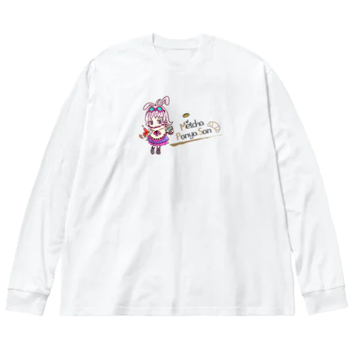 パンちゃん（桃）カラー ビッグシルエットロングスリーブTシャツ