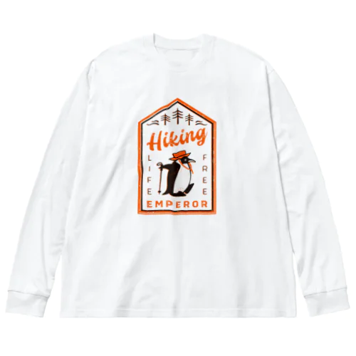 ハイキングコウテイペンギン ビッグシルエットロングスリーブTシャツ