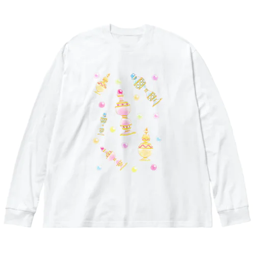 魔法少女の不思議な香水瓶と魔法玉石 ボンボンミニョン  Big Long Sleeve T-Shirt